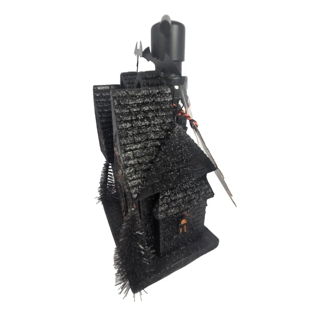 Home Accents Haunted House Soap Dispenser Adult OS Black New Halloween Glitter